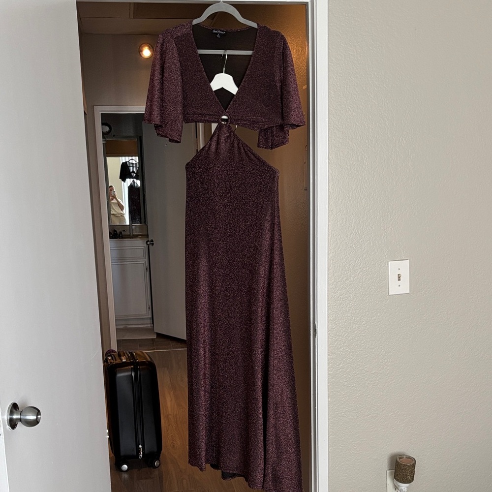 Smak Parlour Collection 70s maxi cutout dress